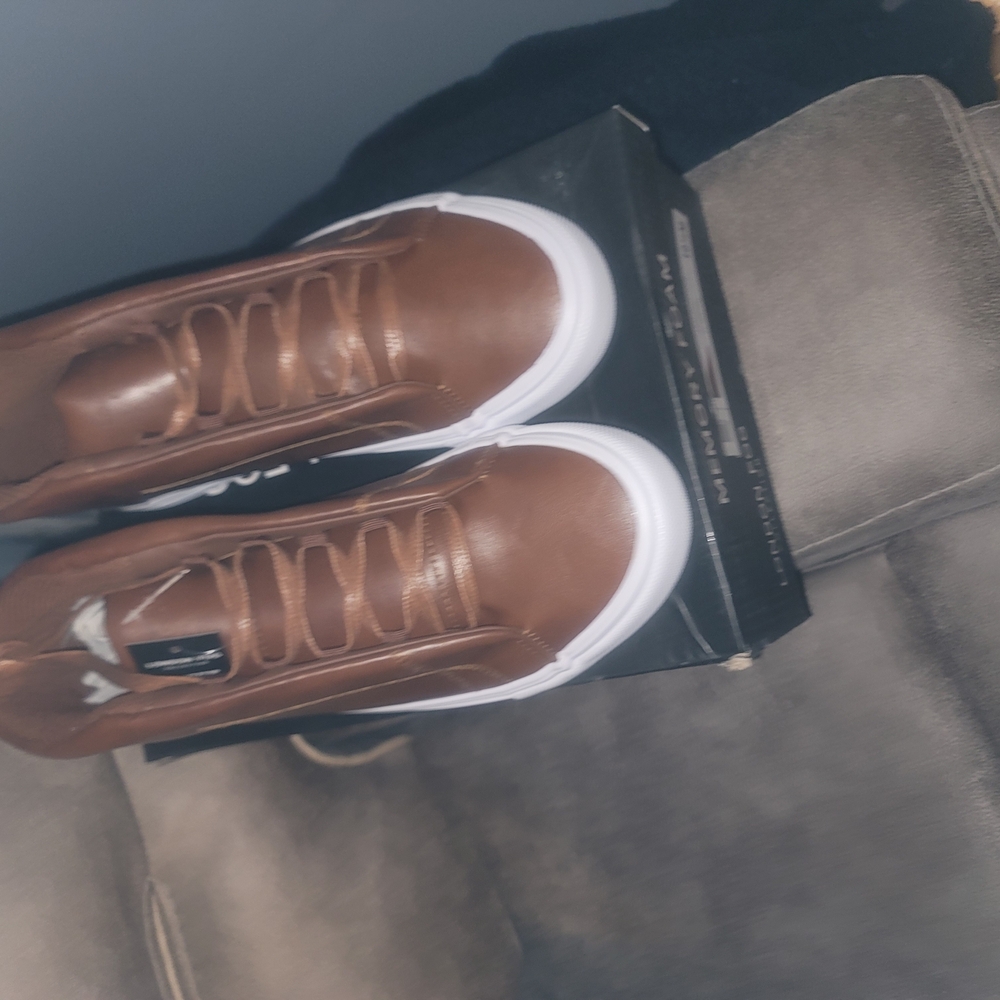 Men's Brown Leather Sneakers